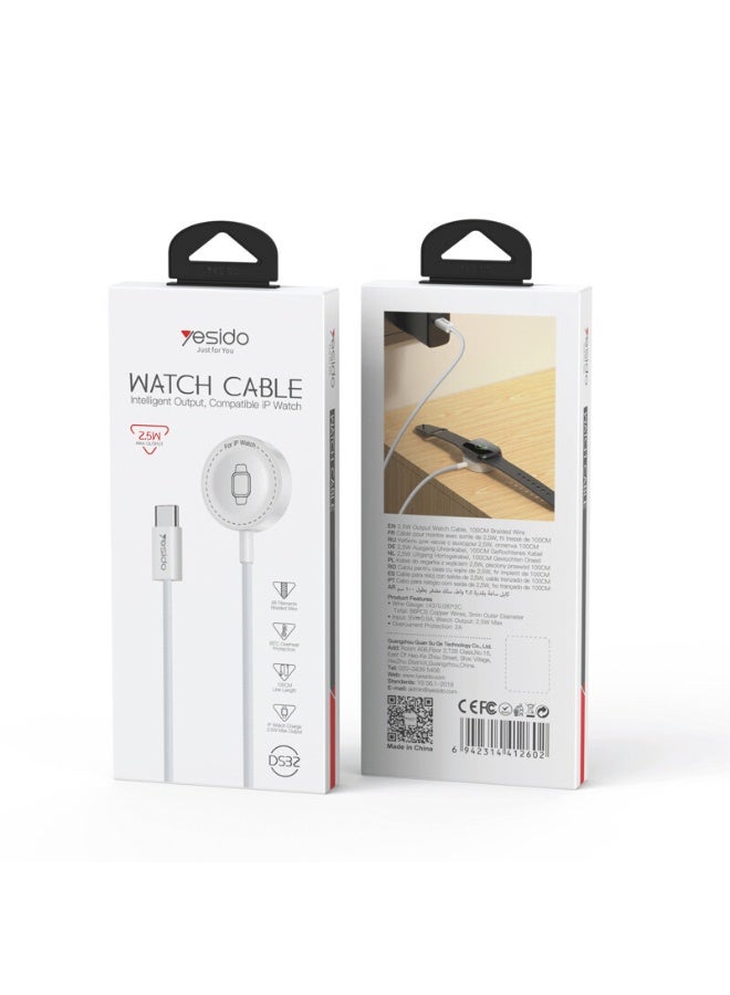 Yesido DS32 Magnetic Wireless Charging Cable – Seamless Power for Apple Watch - Image 2